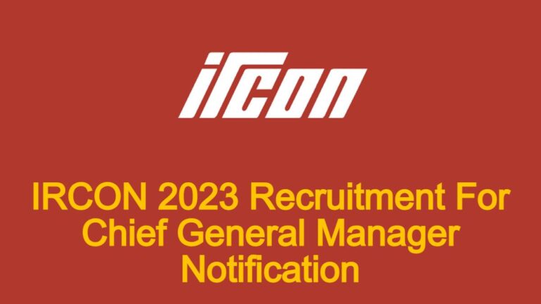 IRCON 2023 Recruitment