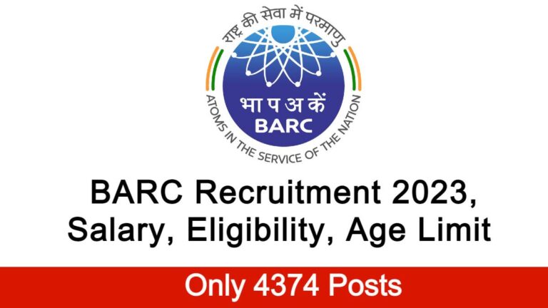 BARC Recruitment 2023, Salary, Eligibility