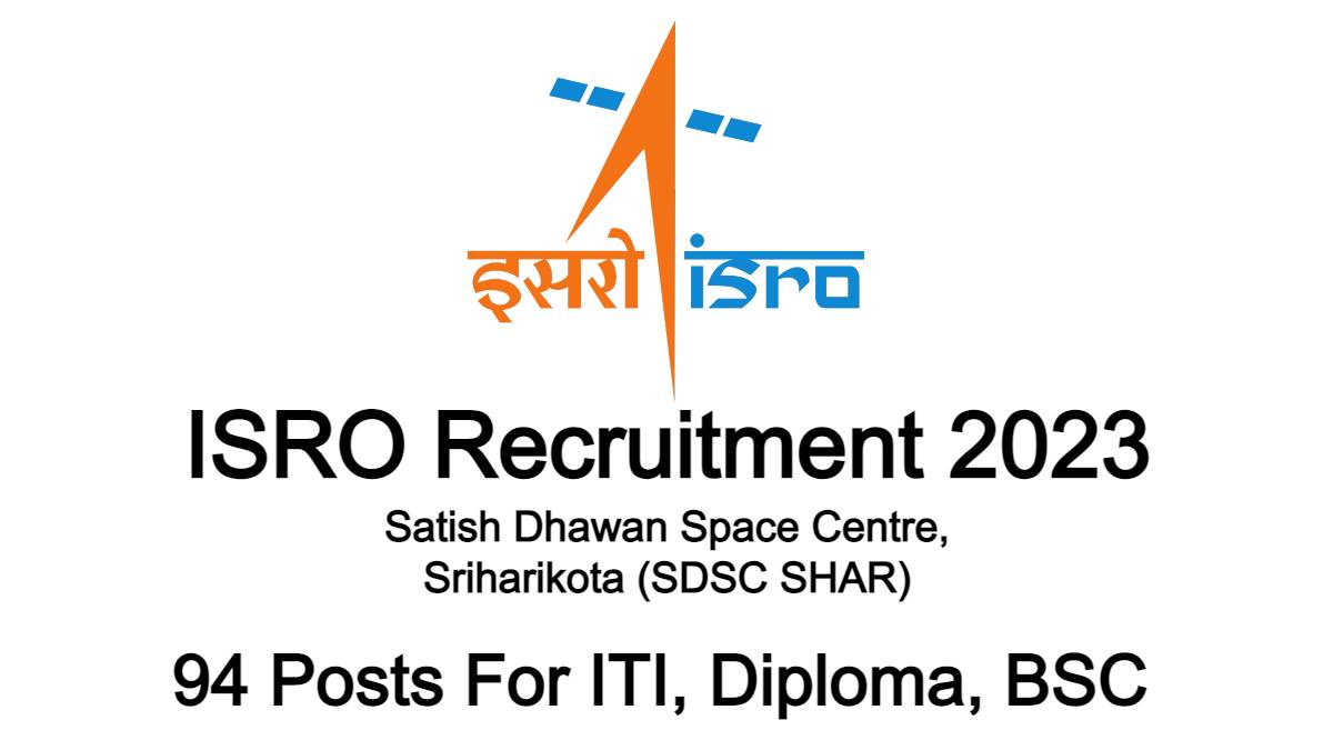 ISRO SDSC SHAR Recruitment